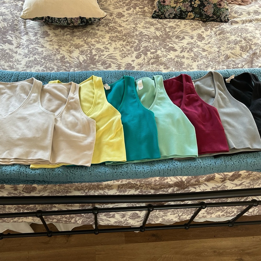 90 Degree By Reflex Ribbed Tanks (x8)